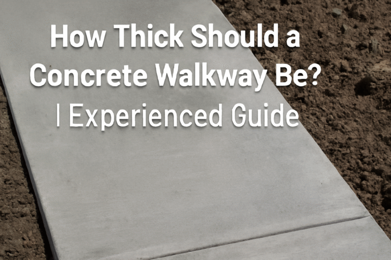 How Thick Should a Concrete Walkway Be? | Guide