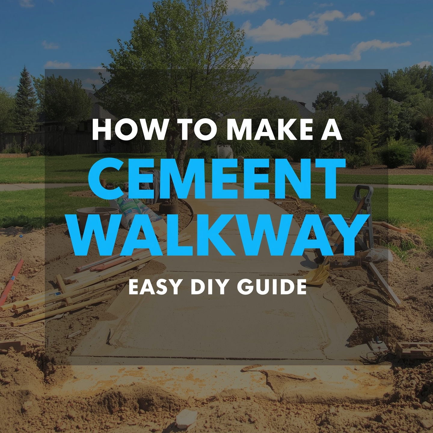 How to Make a Cement Walkway: Easy DIY Guide