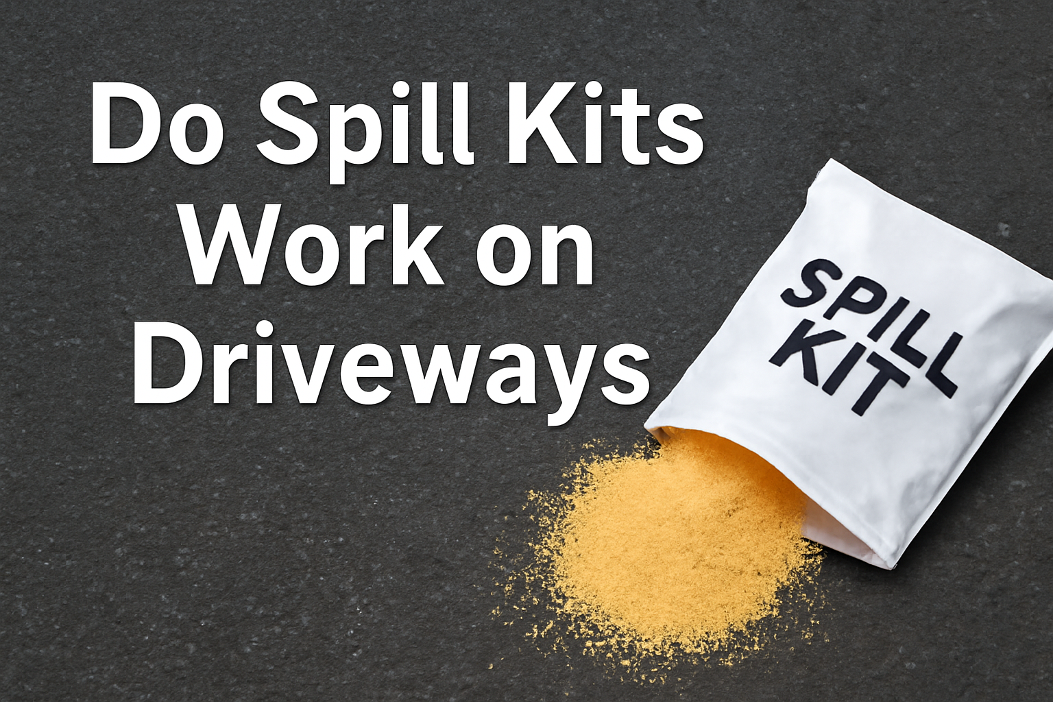 Do Spill Kits Work on Concrete Driveways?